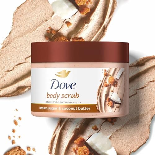 Dove Scrub Brown Sugar & Coconut Butter For Silky Smooth Skin Body Scrub Exfoliates & Restores Skin's Natural Nutrients 298ml thumbnail 3