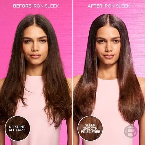 L'Oreal Paris Sulfate Free Iron Sleek Coat, Anti-Frizz Hair Treatment Spray with Heat Protection & Humidity Protection, Semi-Permanent Smoothing, Suitable for Color-Treated Hair, EverPure, 5.1 fl oz thumbnail 2