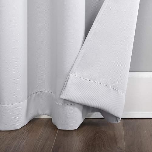 Sun Zero Riley Kids Bedroom Blackout Grommet Curtain Panel, 40" x 84", White thumbnail 5