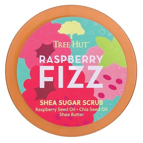Tree Hut Raspberry Fizz Shea Sugar Scrub, Exfoliating, Hydrating & Moisturizing Body Scrub with Shea Butter & Nourishing Essential Oils, Smooth & Soften Skin, 18 oz thumbnail 3