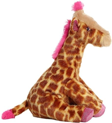 Aurora® Huggable Destination Nation™ Giraffe Stuffed Animal - Global Exploration - Learning Fun - Pink 12 Inches thumbnail 6