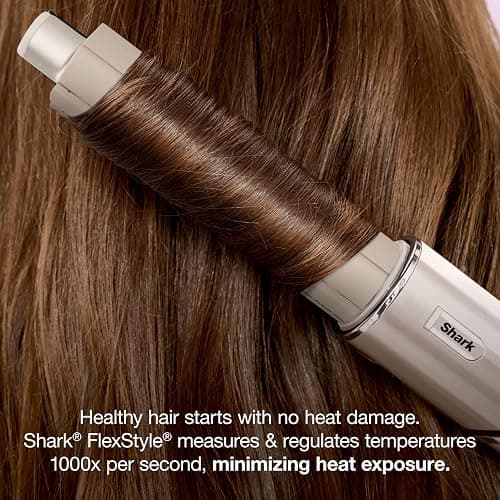 Shark FlexStyle | Air Multi-Styler & Drying System | Hair Dryer Brush for Blowouts with Coanda Auto- Wrap Curlers, Oval & Paddle Brush & Concentrator Attachment | Stone | HD430 thumbnail 4