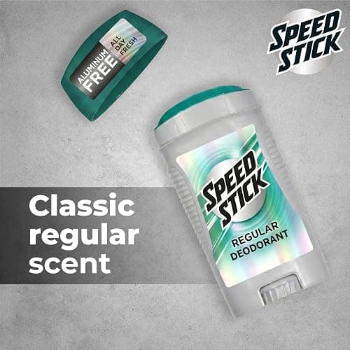 Speed Stick Aluminum Free Men's Deodorant, Regular, 3 oz (4 Pack) | 24-HR Sweat and Odor Protection, Underarm Antiperspirant for Men, Male Grooming, Everyday Use, Active Lifestyles thumbnail 4