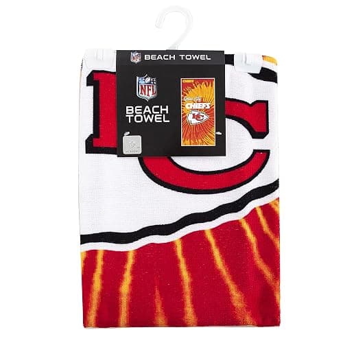 Northwest NFL Kansas City Chiefs Unisex-Adult Beach Towel, 30" x 60", Psychedelic thumbnail 6