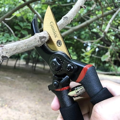 gonicc 8" Professional Premium Titanium Bypass Pruning Shears (GPPS-1003), Hand Pruners, Garden Clippers. thumbnail 7