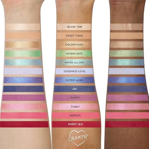 ColourPop x Stitch Beach Dreamin’ Eyeshadow Palette - Limited Edition 12-Shade Matte, Metallic & Pearlescent Glitter Eyeshadow Palette - High-Pigment Eye Makeup with a Long-Wearing Formula (0.48 oz) thumbnail 5