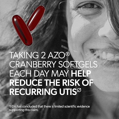 AZO Cranberry Supplement, Made with Concentrated Whole Fruit Cranberry Powder to Help Cleanse and Protect the Urinary Tract*, Sugar Free Cranberry Pills, Non-GMO, 100 Softgels thumbnail 7