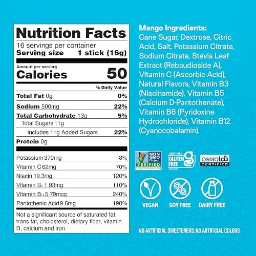 Liquid I.V.® Hydration Multiplier - Mango | Electrolyte Powder Drink Mix | 1 Pack (16 Servings) thumbnail 8