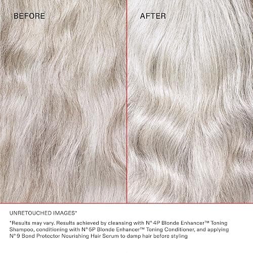 Olaplex No. 4P Blonde Enhancer Purple Toning Shampoo, Repairs, Hydrates, & Brightens All Blonde, Lightened, & Grey Hair thumbnail 4