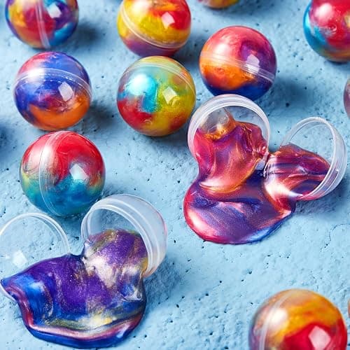 JOYIN Slime Party Favors, 24 Pack Galaxy Slime Ball - Stretchy, Non-Sticky, Mess-Free, Stress Relief, and Safe - Toys for Girls and Boys - Classroom Reward, Party Supplies thumbnail 8