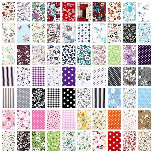 Moukeren 500 Pcs 4 x 4 Inch Cotton Fabric Squares Pre Cut Patchwork Quilting Fabric Bundles Layer Floral Printed Quilt Squares Material for DIY Craft Sewing Clothing Scrapbooking Handmade Accessory thumbnail 4