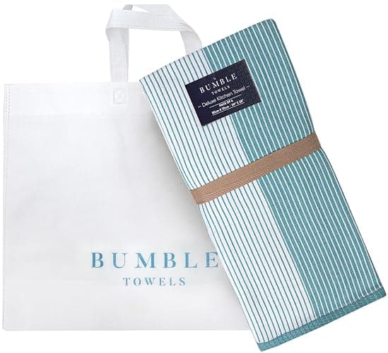 Premium Kitchen Towels (20”x 28”, 6 Pack) | Large Cotton Dish Towels | Flat & Terry Highly Absorbent Kitchen Linen Set with Hanging Loop | Aqua thumbnail 6