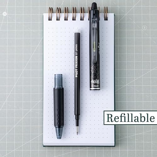 PILOT FriXion Clicker Erasable, Refillable & Retractable Gel Ink Pens, Fine Point, Black/Blue/Red Inks, 3-Pack (31467) thumbnail 4