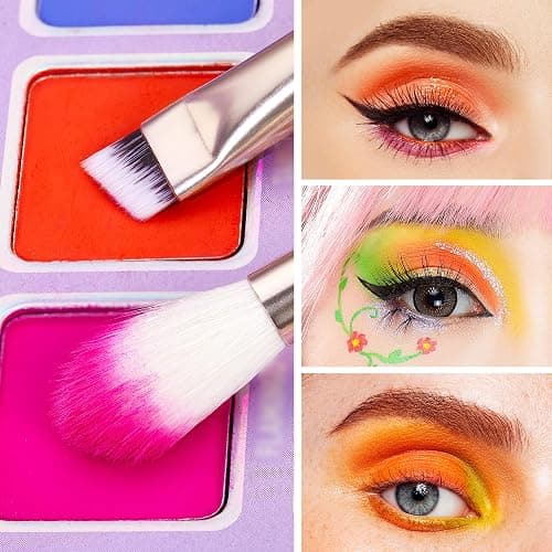 Jessup Eyeshadow Brushes 15pcs, Natural Eye Brush Set for Eyeshadow Blending Concealer Eyebrow Eyeliner, Blushing Bride T294 thumbnail 3