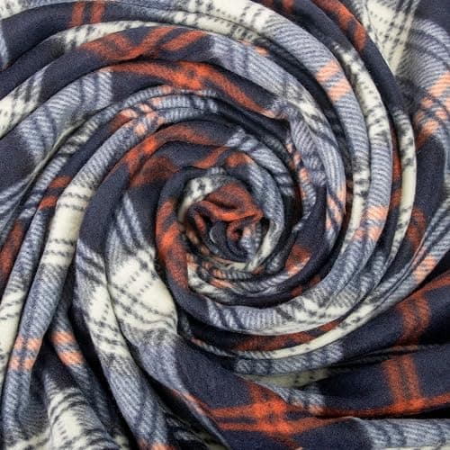 Trail maker 50x60 Throw Blankets, Plaid Fleece Throw Blankets for Bedroom, Couch, Livingroom, Chair, Pets, Outdoors thumbnail 3