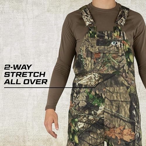 Mossy Oak Cotton Mill 2.0 Camo Hunting Bibs, Uninsulated Camo Overalls for Men thumbnail 3