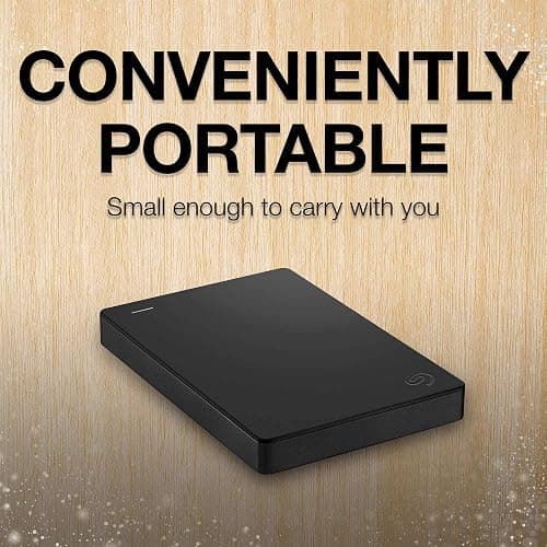 Seagate Portable 1TB External Hard Drive HDD – USB 3.0 for PC, Mac, PlayStation, & Xbox, 1-Year Rescue Service (STGX1000400) , Black thumbnail 6