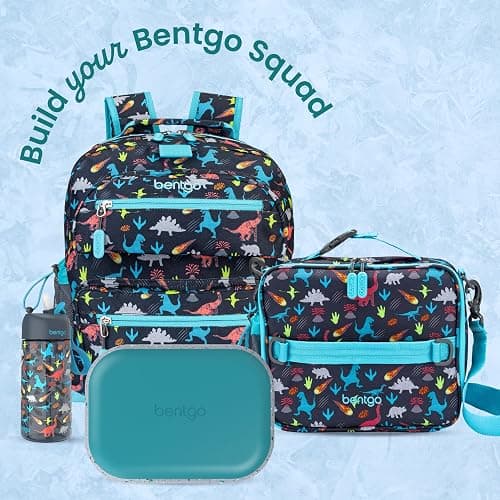 Bentgo Chill Kids Leakproof Lunch Box - 4-Compartment Bento Box with Built-In Ice Pack, 3.3 Cup Capacity, BPA-Free, Microwave & Dishwasher Safe Tray, Ages 3–7 (Truly Teal) thumbnail 8