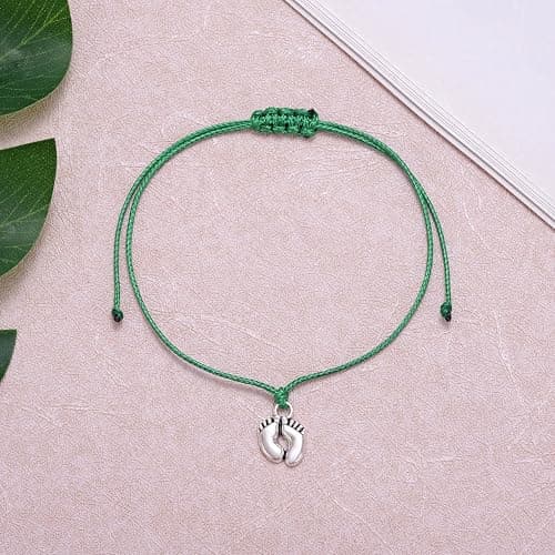 Aesnefe New Mom Wish Bracelet for Women, Mommy to Be Bracelet, Pregnancy Present, First Time Mom Wish Bracelet, Gifts for Expecting Moms thumbnail 2