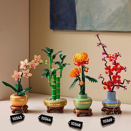 LEGO Botanicals Mini Orchid - Artificial Flowers Set for Adults - Indoor Plant with Terracotta Style Flowerpot - Home Decor Gift for Women and Men - 10343 thumbnail 6