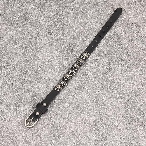 Jeilwiy Punk Leather Wristbands for Men Bracelets Handmade Wide Cuff Bangle Braided Jewelry Black Brown Adjustable - Punk Father's Gifts thumbnail 5