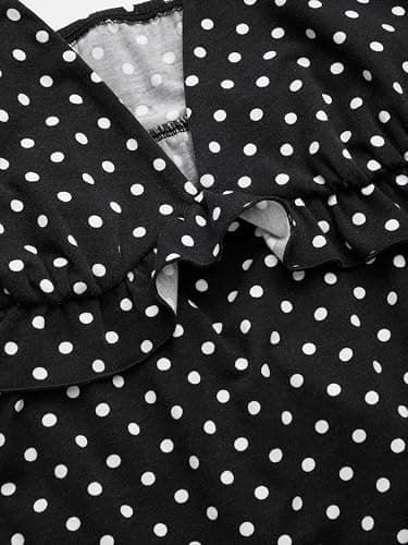 CIDER Polka Dot Babydoll Tops for Women Cute V Neck Sleeveless Going Out Tops Flowy Crop Tank Top Summer Outfits Y2K thumbnail 4