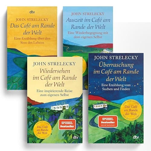 Das Café am Rande der Welt 4er-Set: Erzählungen über den Sinn des Lebens, Wiedersehen, Auszeit & Überraschung - Inspirierende Erzählungen und Reise zum eigenen Selbst + exklusives Lesezeichen - Image 1