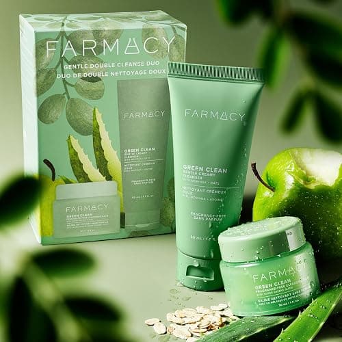Farmacy Gentle Double Cleanse Skincare Gift Set - Fragrance-Free Gentle Creamy Face Cleanser & Makeup Remover Cleansing Balm - Melts Away Makeup & Helps Promote Healthy Skin (2 Count) thumbnail 8