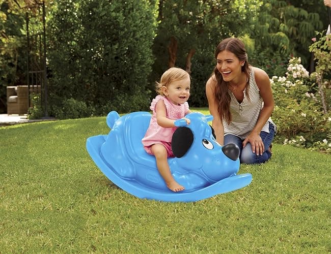 Little Tikes Rockin' Puppy- Blue, Small thumbnail 3
