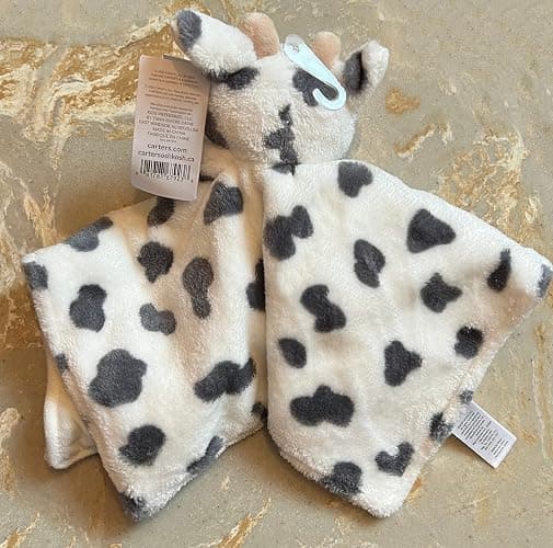 Kids Preferred Carter's Cow Plush Stuffed Animal Snuggler Lovey Security Blanket thumbnail 3