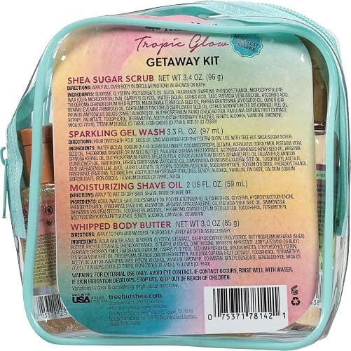 Tree Hut Mini Tropic Glow Everything Shower Gift Set, Exfoliating Sugar Scrub, Foaming Gel Wash & Whipped Body Butter, Hydrating Self-Care Kit for Soft, Glowing Skin thumbnail 2