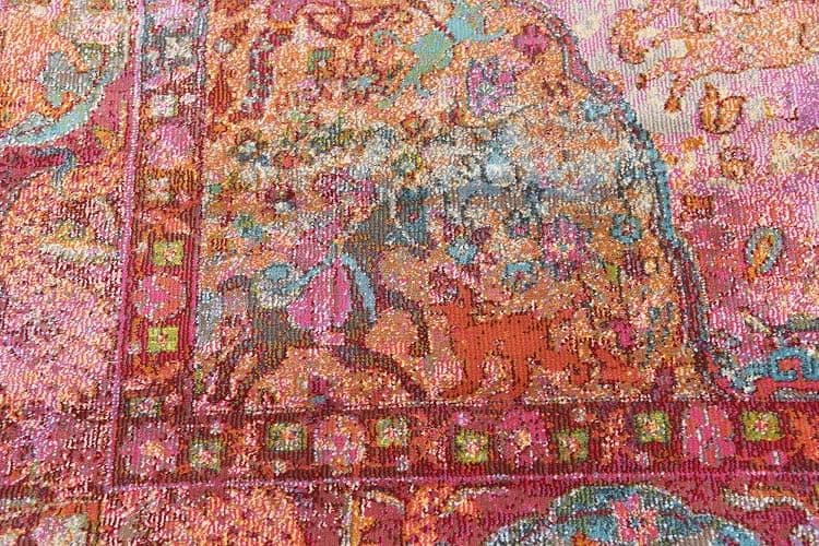 Unique Loom Baracoa Collection Area Rug - Rumba (8' 4" x 10' Rectangle, Red/ Brown) thumbnail 6