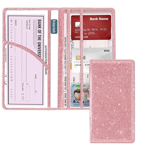 Dalueery.H Car Registration and Insurance Holder Registration and Insurance Card Holder Car Essentials for Women Car Insurance and Registration Card Holder Men Pink Car Essentials (Bling Pink) thumbnail 4