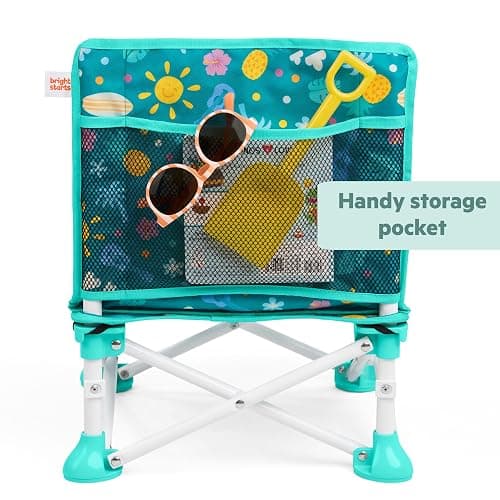 Bright Starts Disney Stitch Pop 'N Sit Portable Booster, Indoor/Outdoor Use, Floor Seat with Feeding Tray, Blue, 6 Mos - 3 Yrs thumbnail 4