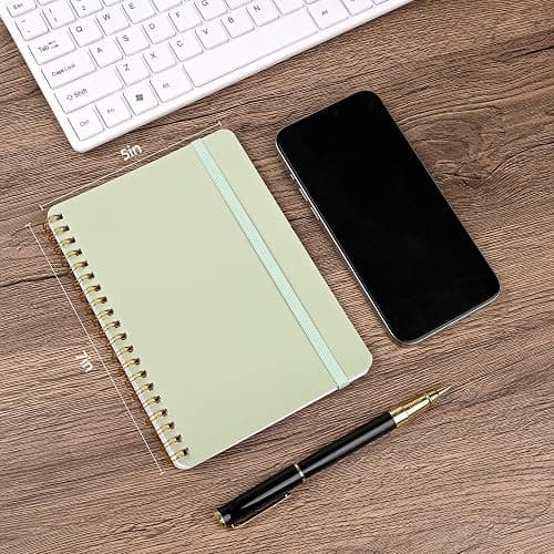 EHME EHME EHME 6 PCS Small Spiral Notebook 5x7, Cute Aesthetic Spiral Journal Note book for Women & Men, Spiral Bound Journals for Work School Note Taking Business, Journals for Writing 50 Sheets thumbnail 2