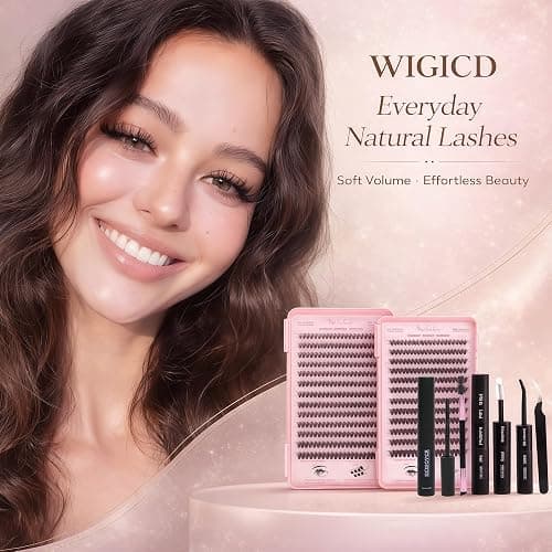Lash Clusters Kit, Eyelash Clusters Individual Lash Extension Kit Pcs D Curl Fluffy Wispy False Eyelashes Extensions Thin Band with Bond Seal Tweezers Brush Removers (30D+40D KIT 9-16mm) thumbnail 6