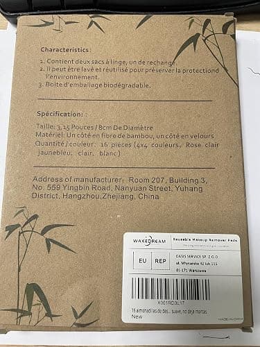 Reusable Makeup Remover Pads (16 Pack) with 2 Bags for Laundry & Storage, Reusable Bamboo Cotton Rounds, Eco-Friendly Reusable Cotton Pads for All Skin Types thumbnail 4