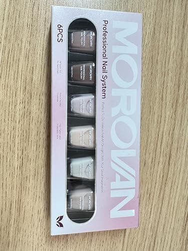 Morovan Nude Nail Polish Set: 6PC Neutral Pink Milky Skin Color Nail Polish Kit Pale Beige Cream Taupe Tan Brown Natural Mini Summer Manicurist Beautify Women Girls Gift thumbnail 6