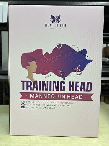 Mannequin Head with 60% Real Human Hair, 28 Inch Make up Cosmetology Manikin Practice Head with Hair,Braiding Hairdressing Doll Head for Hair Styling with Table Clamp + DIY Hair Styling Set - Blonde#27 thumbnail 9