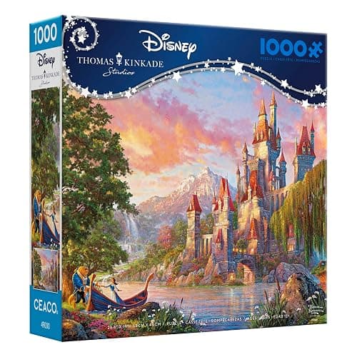 Ceaco - Thomas Kinkade - Disney - Beauty & The Beast II - 1000 Piece Jigsaw Puzzle thumbnail 4