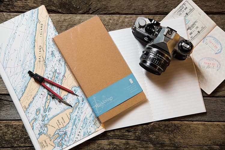 Wanderings Assorted Blank/Lined/Dotted Regular Size Travelers Notebook Inserts | 4.25" x 8.25"/11cm x 21cm | 100gsm Paper /180 pages | Travelers Notebook Refills for Journals, Diaries, Planners thumbnail 2