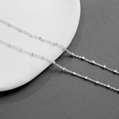 LEXODY Silver/Gold Anklets for Women, Sterling Silver Evil Eye Ankle Bracelets for Women Trendy Dainty Waterproof Anklets Set Adjustable Layered Anklet Bracelets for Women Silver Jewelry Gift thumbnail 8
