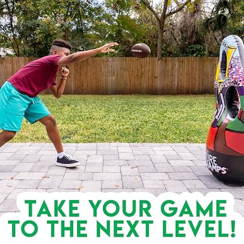 Franklin Sports Kids Football Target Toss Game - Inflatable Throwing Target Toy with Soft Mini Footballs - Fun Kids Sports Game thumbnail 11