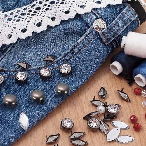 100Pcs 16mm Silver Round Dome Studs Metal Claw Beads Nailhead Rivets Spike Studs Spots Punk Rock DIY for Leather Craft Clothes Belt Bag Shoes Bracelet Accessories thumbnail 6