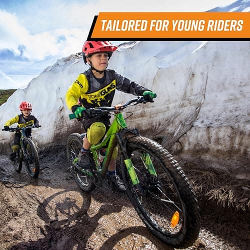 Funn Hilt JR Mountain Bike Handlebar Grips With Single Lock On Clamp, Bicycle Handlebar Locking Grips with 19 mm Inner Diameter, Short Bicycle Grips For Youth, Girls and Boys thumbnail 5