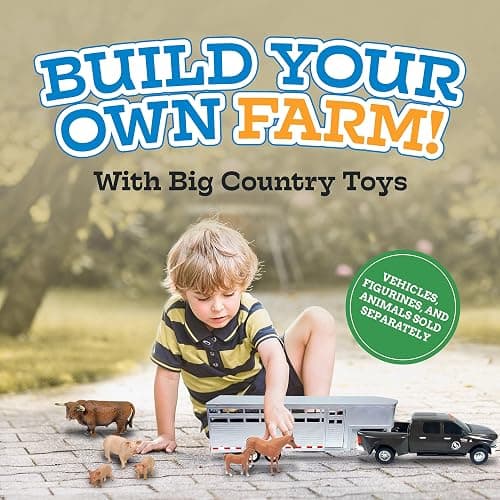 Big Country Toys - Sundowner Horse Trailer with Gooseneck Trailer Hitch for Farm Toys & Toy Trucks with Working Rear and Side Doors 1:20 Scale thumbnail 6