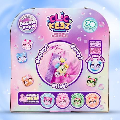 Clickeez Series 3 Deluxe Keychain Fidget Cube | Collectible Character Keyboard Keys Click and Clack | Create Your Own Fidget Keychain | Ages 6+ thumbnail 10