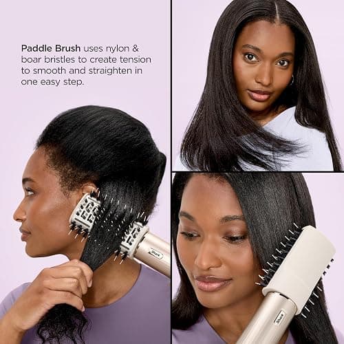 Shark HD430 FlexStyle Air Styling & Drying System, Powerful Hair Dryer Brush & Multi-Styler with Auto-Wrap Curlers, Paddle Brush, Oval Brush, Concentrator Attachment, Stone thumbnail 14