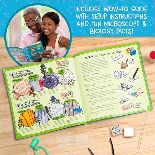 Wow in The World Kids’ Microscope & Biology Kit, Up to 720x Magnification, LED Illumination, Prepared & Blank Slides, Companion Audio Content, Beginner Science Gift for Ages 6+ by Thames & Kosmos thumbnail 5