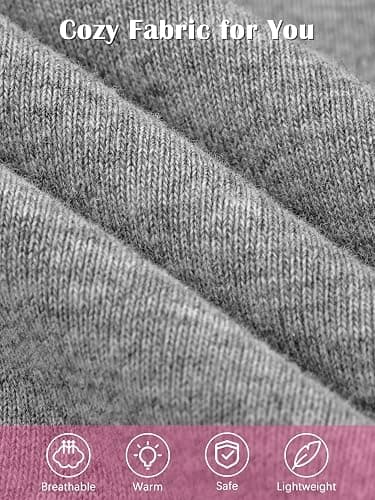 HIAHIF 5 Pack Girls Cotton Leggings Full Length Soft Comfortable Leggings Elastic Waistband Stretchy Footless Tights Pants thumbnail 5